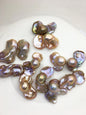 12pcs AAA/AA+ 16-21mm baroque Natural rainbow color Flame ball Pearl - no hole,FL15-T4-15