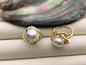 2pcs AAA big white pearl Flowerring,wedding rings for women,eternity ring,R1-T4