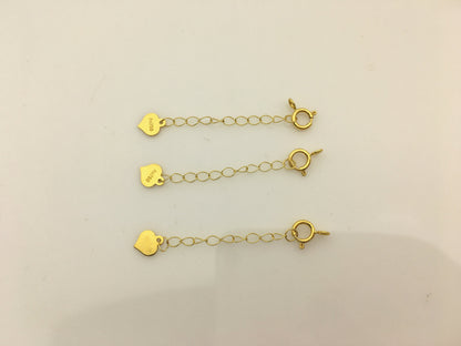 18k solid yellow gold set 4.3mm spring ring with 1.25'' chain jump spring,ASG-CL-001