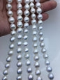 AA+ 9-11mm white baroque near round freshwater pearls,large hole,Birthday,Graduation, mother day pearl gift,RP10-2A-6