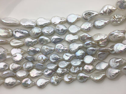 AA 11-12mm White Drop Coin freshwater pearls,diy bead,flat round pearl bead,COIN12-2A-2-22