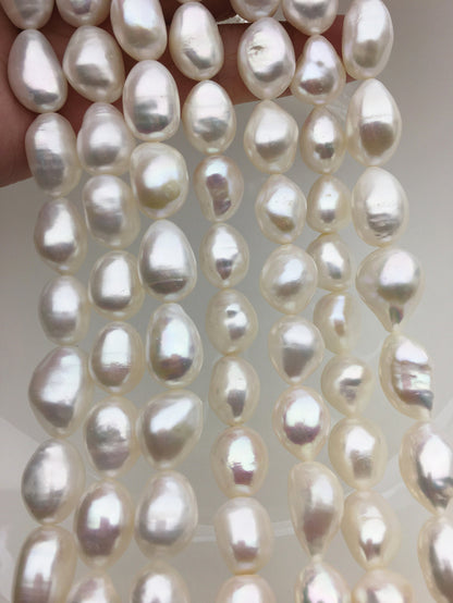 AAA 11.5-12.5mm Big white nugget freshwater pearls,Cultured pearl,diy pearl beads,Mother of Groom Maid of Honor Bridesmaid,LM12-3A-2