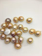 20pcs AAA 13-14mm natural color Baroque Teardrop Mabe Freshwater Pearls,no hole,MB-T27