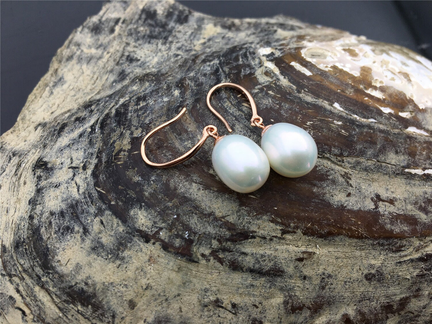 9mm white/gray/yellow/black oval rice pearl dangle earrings,S925 Sterling Sliver pearl earrings,pearl for women,SE3-077