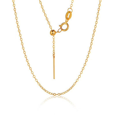 18'' Adjust s925 Sterling Silver 1.2mm O Chain Necklace With adjust Clasp,Replace Necklace,S925 Chain Necklace,ASL-NC-3