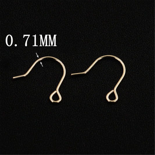 3 pairs 9x12mm 14k goldfilled Simple Dangle Earrings, 0.7mm diameter, DIY earrings jewelry,AGF-ER-003
