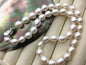 17'' AA+ 9-9.5mm big white rice pearl Necklace,NPN1-T39
