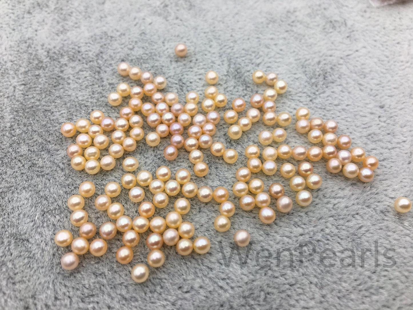 AAA 2.7-3.0mm pink round seed freshwater pearls,half hole,tiny pearl supply,good quality,no hole,through hole,RP2-3A-5