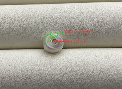 1pc 7 inchs AA+ 6.5-7.5mm White Freshwater Akoya pearl Elastic string Bracelet,B8-001