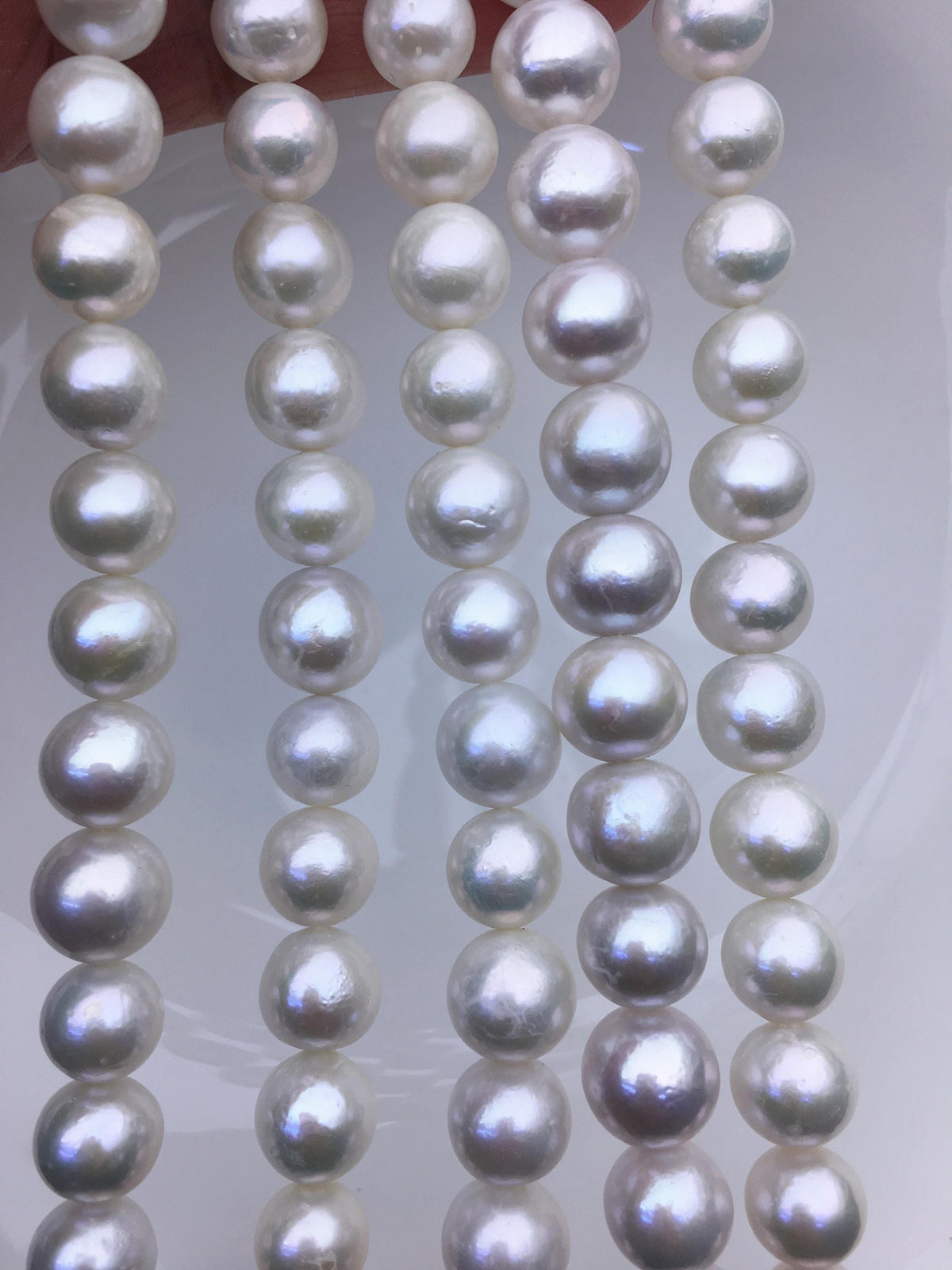 AA+ 10-12mm white near round Edison Freshwater Pearl,ED10-2A-2-68