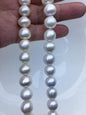 AA+ 11-13mm white button round Edison Freshwater Pearl,ED12-2A-5-25