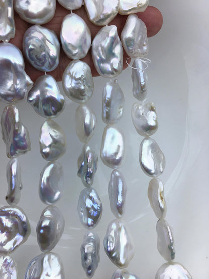 AA+ 16-18mm white keshi Freshwater Pearl,ZS-200-13