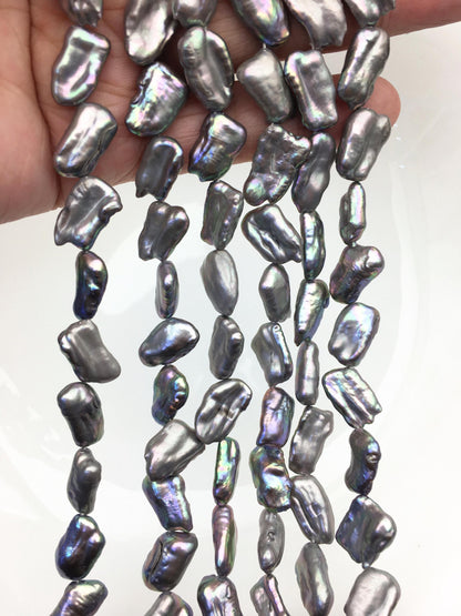 30% OFF AAA Gray Biwa keshi Freshwater Pearl,Loose Freshwater Pearl,ZS-200-86