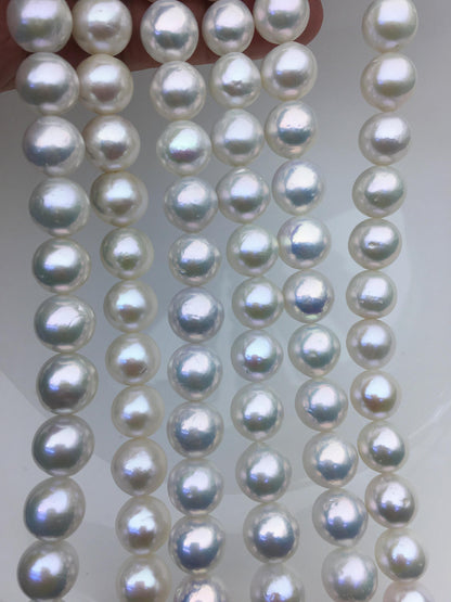 AA+ 9-11mm white round Edison Freshwater Pearl,ED10-2A-2-2