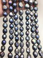 AA 11mm black nugget freshwater pearls,baroque pearl strand freshwater pearls,pearl strand,LM11-T4