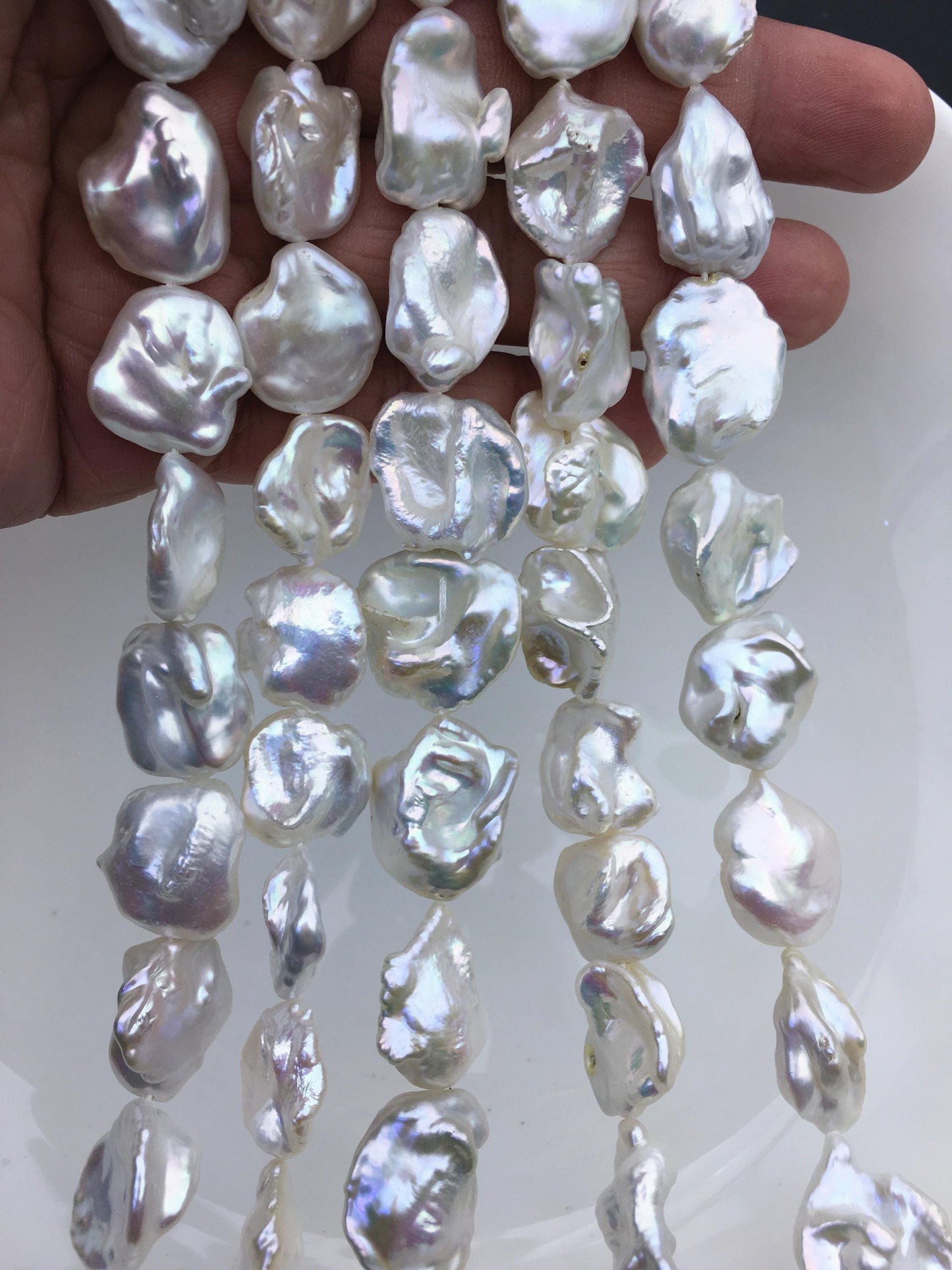 AA+ 14-17mm white keshi Freshwater Pearl,DIY Loose Freshwater Pearl,wholesale price,china wholesale pearl,ZS-200-88