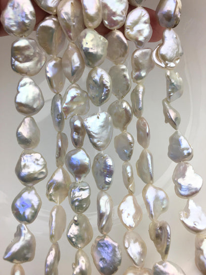 AA+ 12-14mm white baroque Freshwater Loose Pearl,ZS-200-80