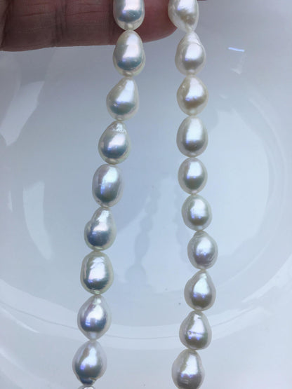 AA+ 9-11mm white rice freshwater pearls,Christmas,Valentine's Day gift,for pearl necklace,Love,Happiness,LR10-T7