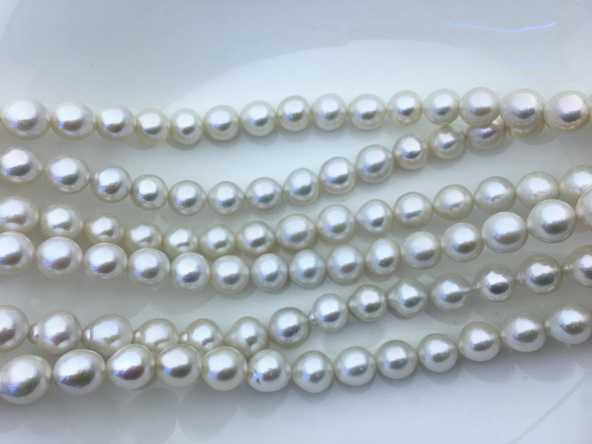 AAA 11-13mm white oval near round freshwater pearls,loose pearl beads,round pearl string,pearl necklace DIY jewelry material,RP12-2A-5