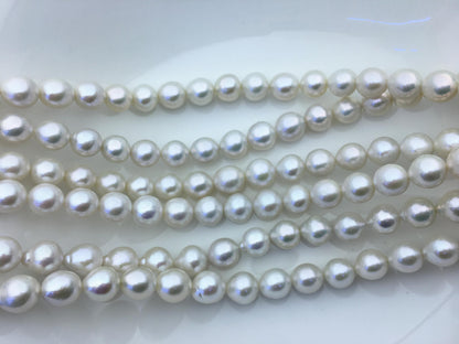 AAA 11-13mm white oval near round freshwater pearls,loose pearl beads,round pearl string,pearl necklace DIY jewelry material,RP12-2A-5