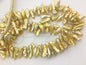 AA+ 7-8mm yellow Biwa Pearl Necklace,Genuine Fresh Water Pearl,Wedding Necklace,Mothers Day,ZS-80-10-48