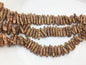 AA 4-6mm brown Biwa Pearl Necklace,Genuine Fresh Water Pearl,Wedding Necklace,Mothers Day,ZS-80-10-61