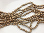 AA+ 6-7mm brown toothpick Biwa Pearl Necklace,Genuine Fresh Water Pearl,Wedding Necklace,Mothers Day,ZS-80-10-22