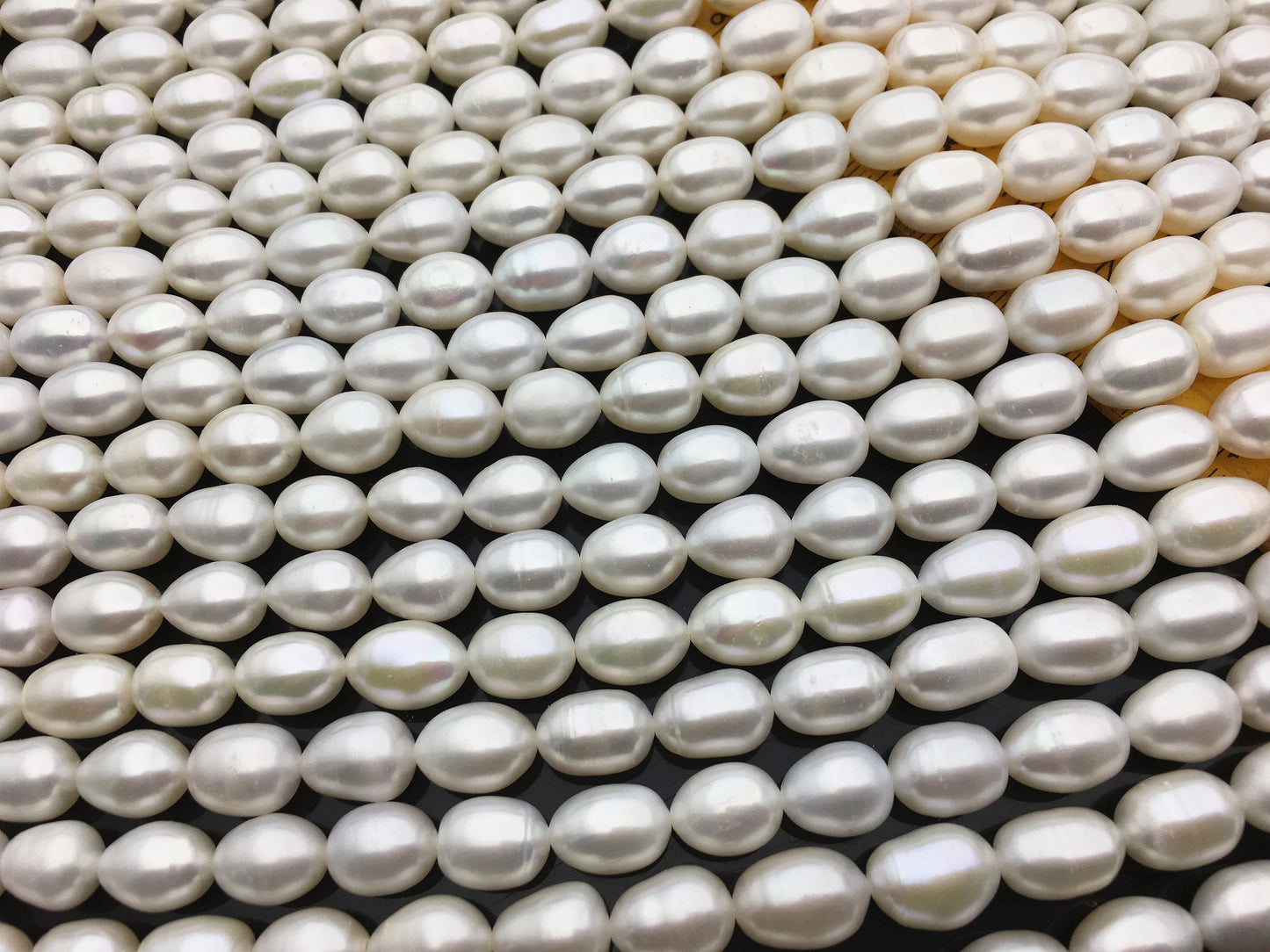 AA 8.4-9.3x8.5-13mm white rice freshwater pearls,diy pearl beads,rice pearl necklace,Christmas pearl necklace,DIY pearl,LR9-2A-1