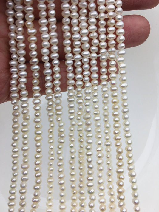 AA+ 3.5-4mm white potato seed freshwater pearls,seed pearl,Valentine's Day gift,CR3-2A-3