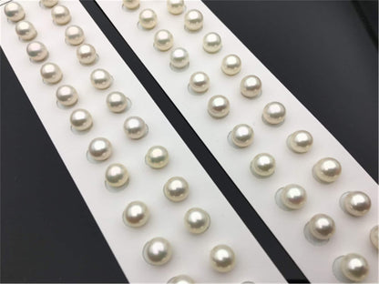 AAA 7-7.5mm white round freshwater pearls,high luster,round loose pearl wholesale,for pearl earrings,for pearl ring,RP7-3AY-GJ-6