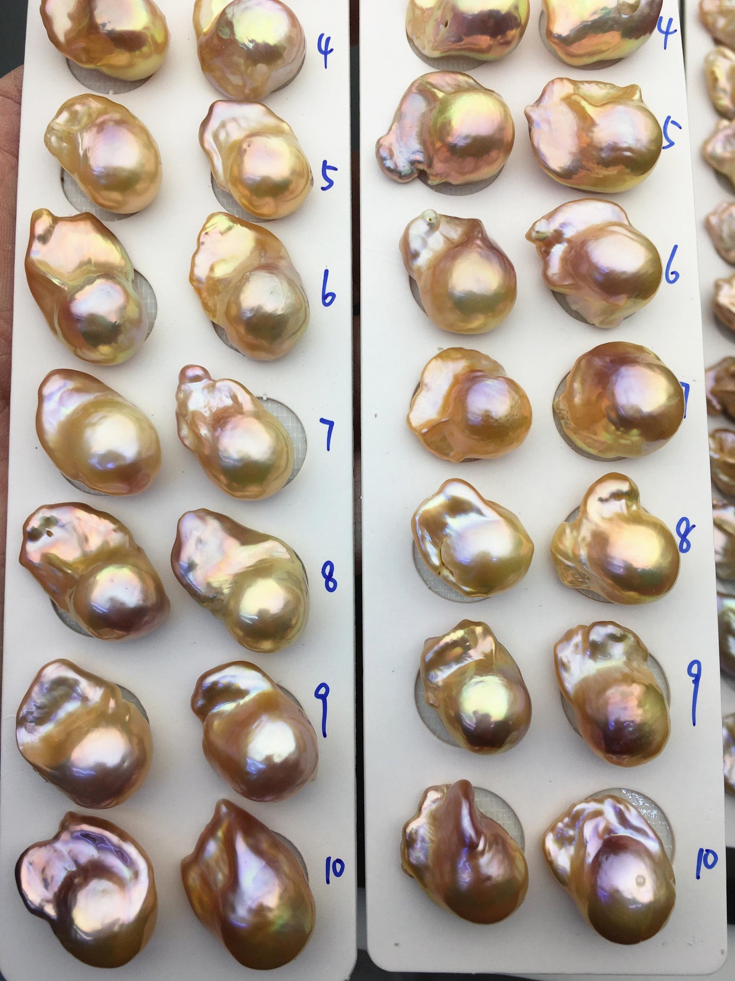 1 pair AAA 13-15mm Natural pink peach Rainbow Flame ball Pearl Pairs - large Baroque freshwater pearl pairs,Fire Ball Pearl,FL15-3A-8-27