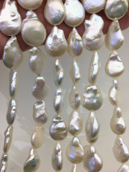 AA+ 11-13mm White Teardrop Coin freshwater pearls,diy bead,flat round pearl bead,COIN12-2A-2-12