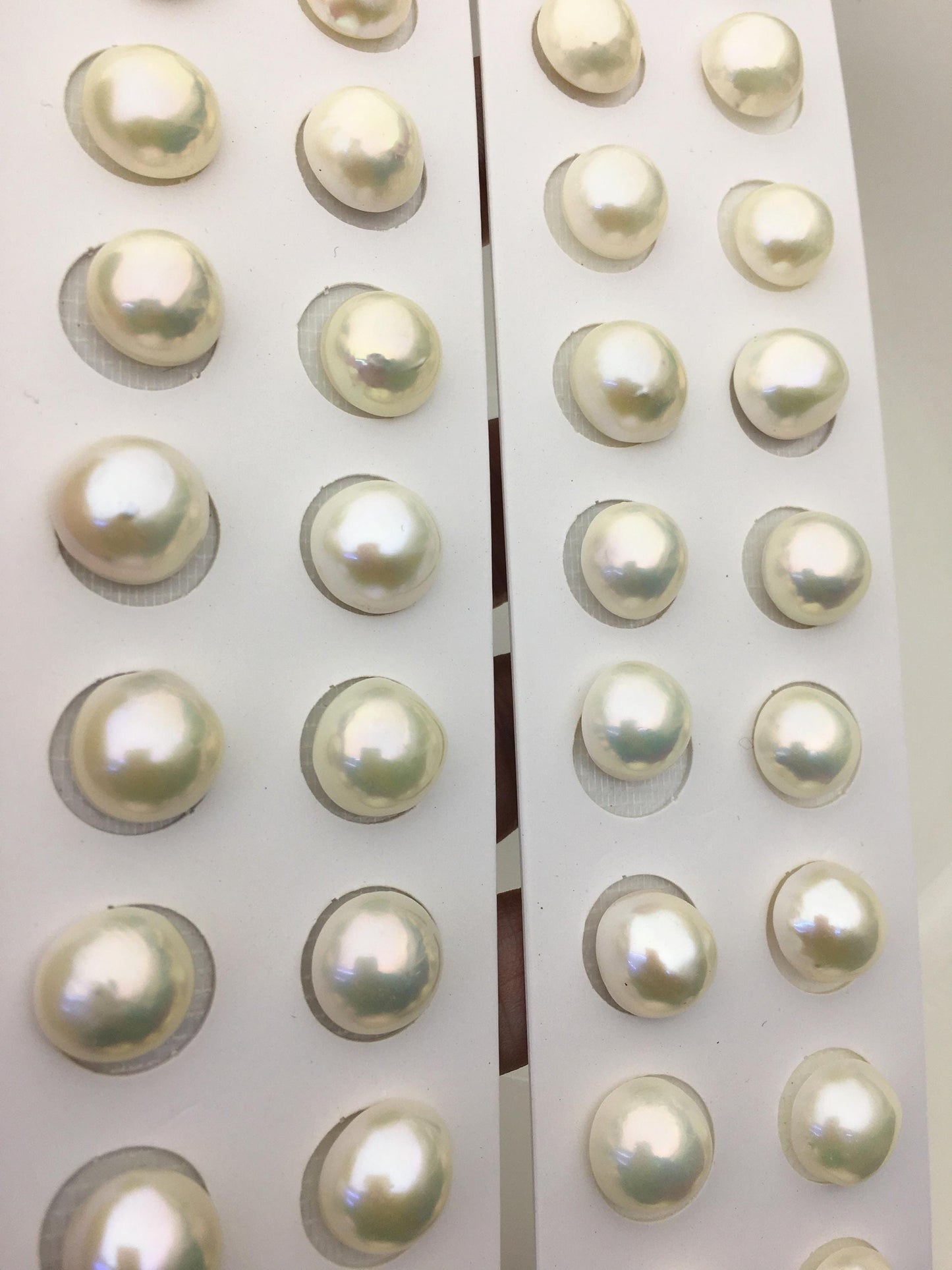 2 pairs 12/13/14mm AAA Mabe Freshwater Pearl Pair,no hole,MB15-2A-2