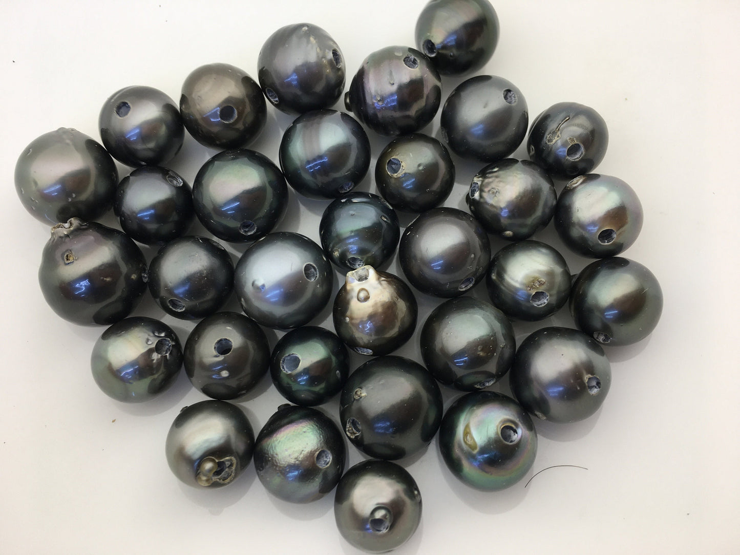 Big Tahitian pearl necklace, Pearl and Leather Lariat Necklace, Light Brwon Leather Pearl necklace,Sea pearl, Black pearl necklace,Le11-023