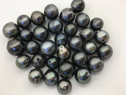 Big Tahitian pearl necklace, Pearl and Leather Lariat Necklace, Light Brwon Leather Pearl necklace,Sea pearl, Black pearl necklace,Le11-023