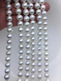 AA+ 8-10mm white baroque near round Edison Freshwater Pearl,ED10-2A-2-52