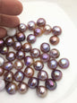 10pcs AAA 13-14mm Baroque Mabe Natural Purple Rainbow Freshwater Pearls,no hole,MB-T66