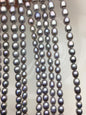 AAA+ 6.8-7.5mm*7.5-9mm gray oval freshwater pearls,Cultured white freshwater pearls beads,pearl necklace,pearl wholesale,LR7-T4