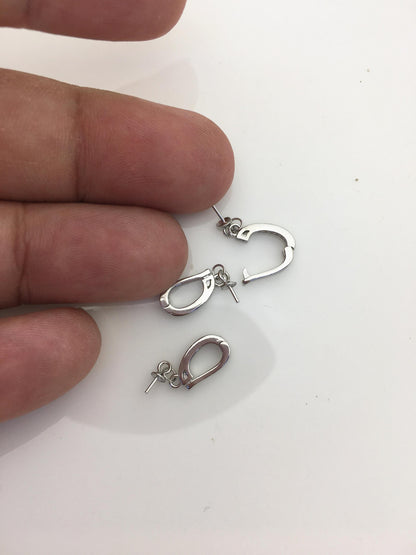 2pcs 6.5*13mm Cz zircon S925 sterling sliver pendant hook, for pendant,for DIY,wholesale,ASL-P-020