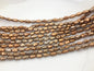AA 5-6mm red brown toothpick Biwa Pearl Necklace,Genuine Fresh Water Pearl,Wedding Necklace,Mothers Day,ZS-80-10-32