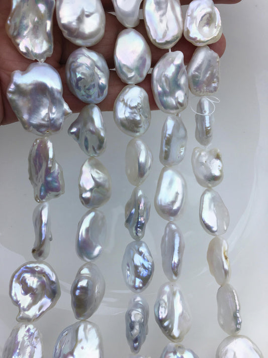 AA+ 16-18mm white keshi Freshwater Pearl,ZS-200-13