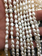 AA+ 5-6mm white nugget freshwater pearls,irregular nugget freshwater pearl strand,cheap price,pearl factory china,LM5-2A-2
