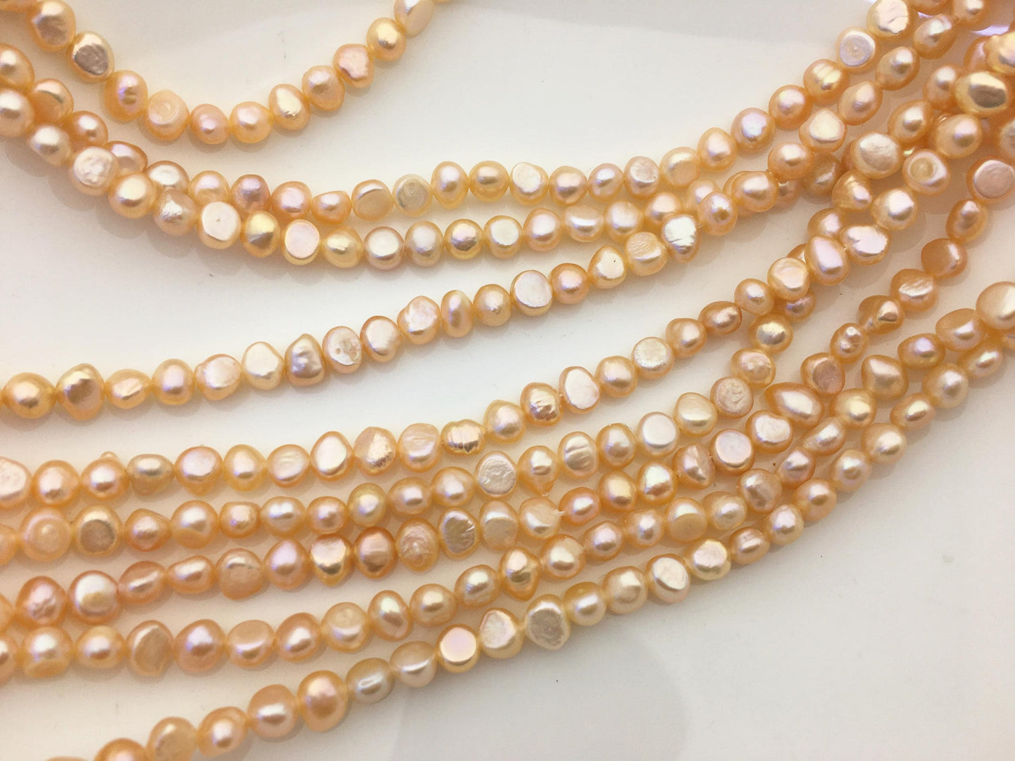 AA+ 6-6.5mm peach nugget freshwater pearls,irregular nugget freshwater pearl strand,cheap price,pearl factory china,LM6-T4
