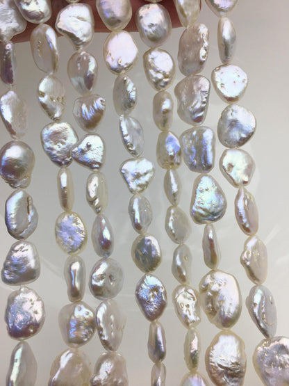 High Luster AA+ 8-11mm white keshi Freshwater Loose Pearl,ZS-200-22