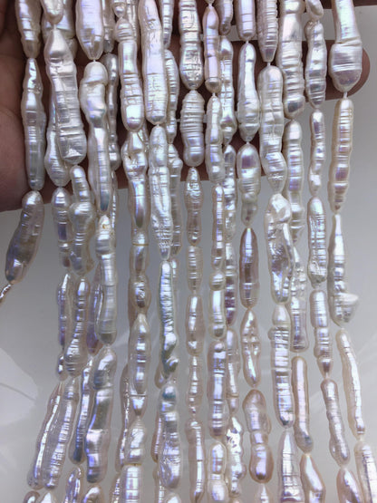 AA 4-7mm White Toothpick freshwater pearls,ZS-80-22