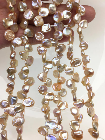 AAA+ 8-9mm Natural Purple Keshi Freshwater Pearls,keshi pearl strands,ZS-129-22