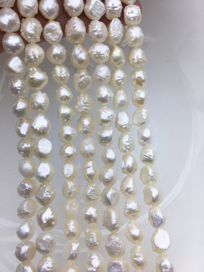 AAA 8-9mm natural white thorn freshwater pearl,LM8-T3