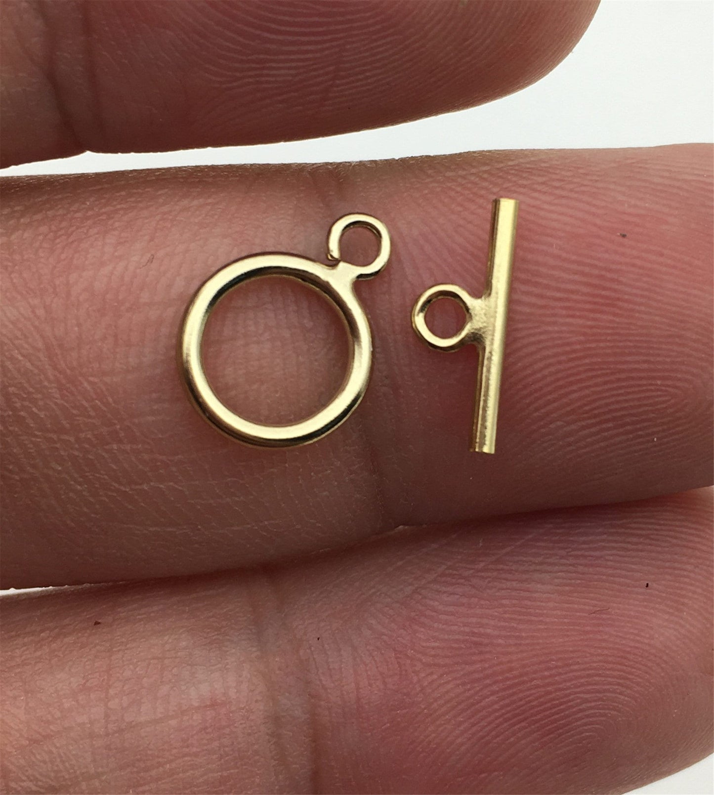 1pc 14K GoldFilled OT Clasp,simple Gold plated Toggle Clasp,AGF-CL-007