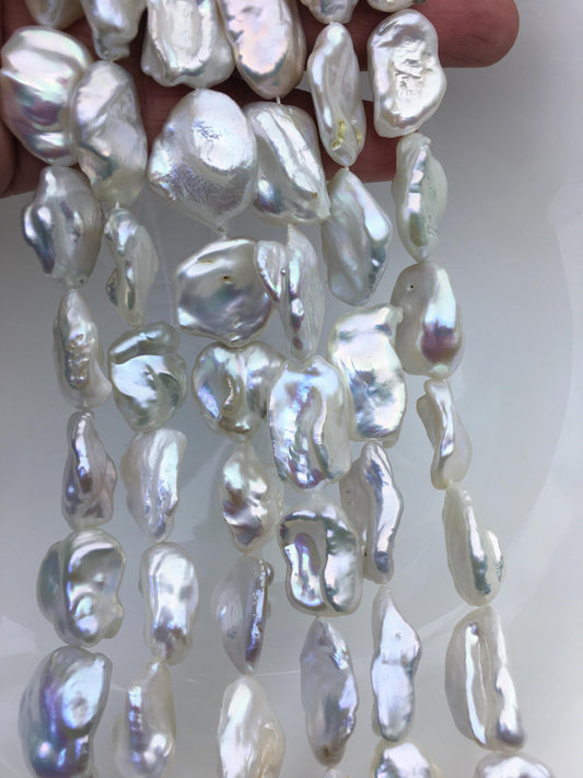 AA 14-16mm white keshi baroque Freshwater Pearl,DIY Loose Freshwater Pearl,wholesale price,china wholesale pearl,ZS-200-114