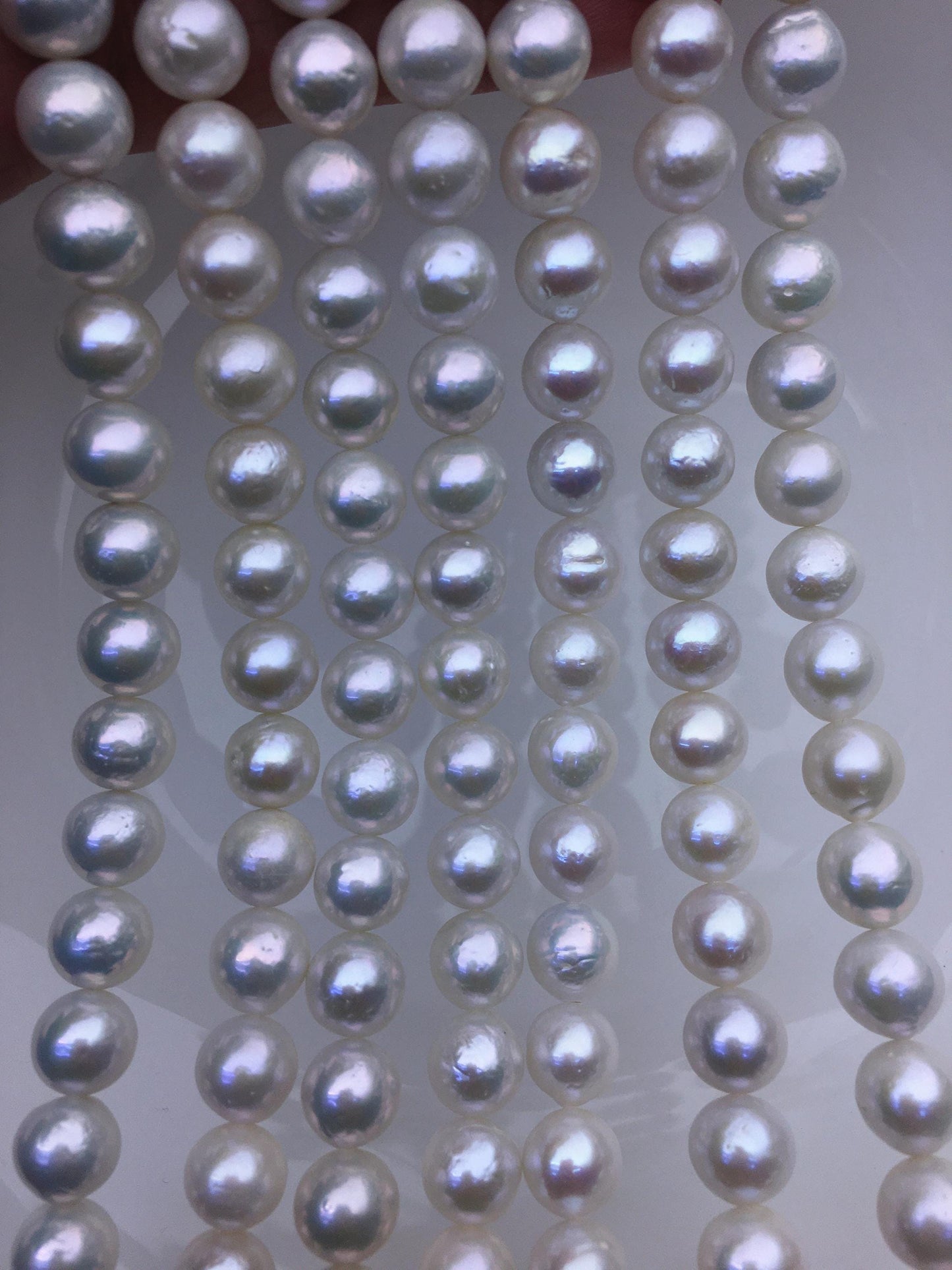 AA+ 8-10mm white near round Edison Freshwater Pearl,RP8-2A-1